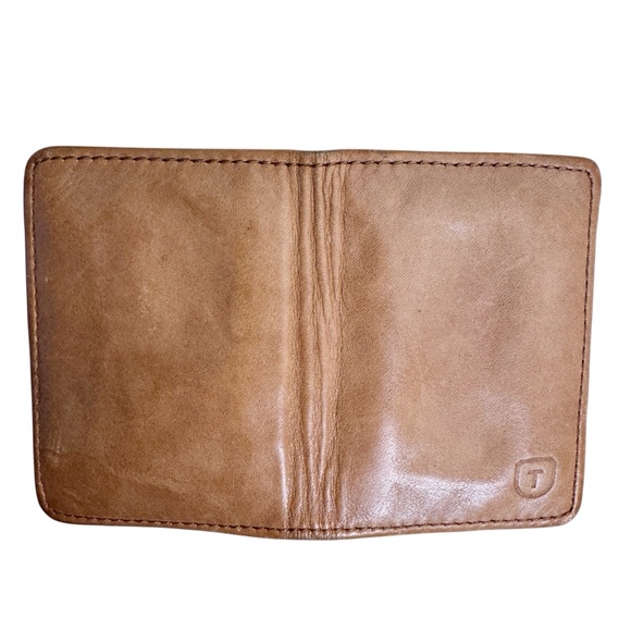 TECOVAS Small Leather Wallet Card Holder One Size in Tan - Picture 4 of 10